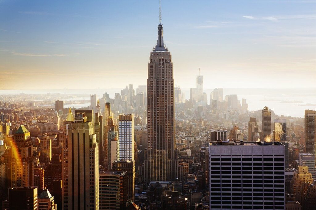 empire state building, usa, new york city